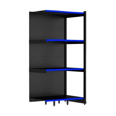 Imagem de Rack Parede 202 Fit 60 Continuação Preto 90x60 Pe Azul