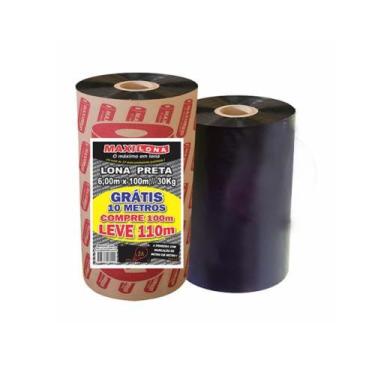 Imagem de Lona Preta 6x100m 30kg - Proteção para Construções e Reformas - Maxilo
