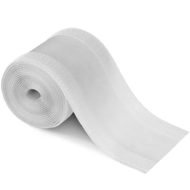 Imagem de WILLBOND Protetor de cabos de cobertura de piso aderente apenas para carpete de escritório comercial (3 m, cinza)