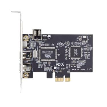 Imagem de Xiwai PCI-E 1X 4X 16X para IEEE 1394a Firewire 400 Placa de captura 6 pinos e 4 pinos 4 portas PCI Express Card IEEE-1394 400Mbps adaptador para Windows Mac OS Linux