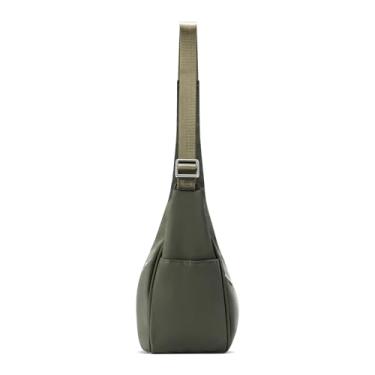 Imagem de PINKMOLI MIni Bolsa de ombro para mulheres pequena bolsa diária e bolsas femininas nylon crescente bolsa Hobo Tote Bag para mulheres, Verde militar