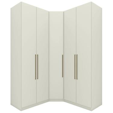 Imagem de Guarda Roupa Modulado 3 Pecas 241x162 Cm Seletto Areia Henn Areia