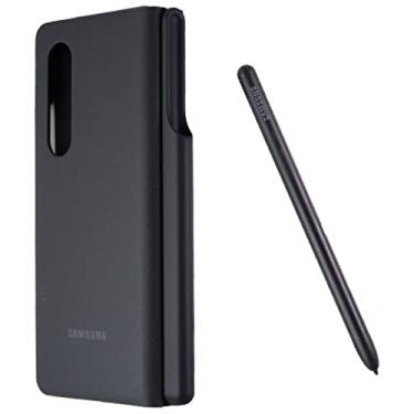 Imagem de SAMSUNG Capa para celular Galaxy Z Fold 3 com S Pen, capa protetora, resistente, protetor de smartphone à prova de choque, versão dos EUA, preta, EF-FF92PCBEGUS