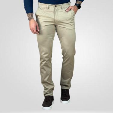 Imagem de Calça Alfaiataria Cáqui Masculina Slim - Kanzo-Masculino