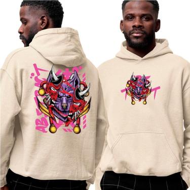 Imagem de Blusa De Frio Moletom‎ Abstract Mask Of Lobo Midnight-Unissex