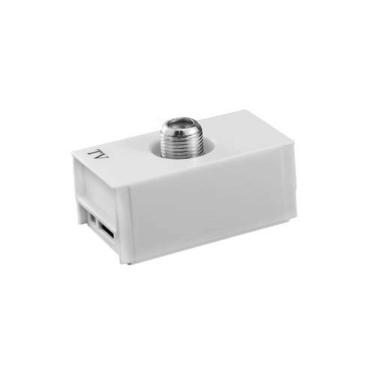 Imagem de Modulo Tomada Coaxial Tv/video - Linha Slim - Ilumi