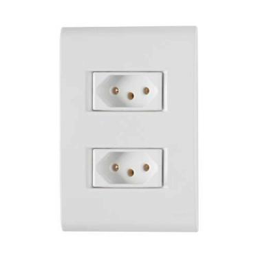 Imagem de Conjunto 2 Tomadas 3p 20a Tramontina - Linha Liz Branca