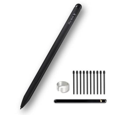 Imagem de MR05 EMR Stylus para notáveis 2 canetas/Kindle Scribe Pen apagador digital, sensibilidade à pressão 4096, rejeição de palma, caneta digital para dispositivos EMR/tablet - preta