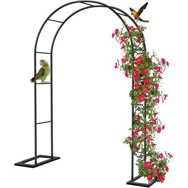 Imagem de Árvore De Jardim De Metal Treliça Casamento Preto Rosa Maneira Para Escalada Plt Ao Ar Livre Casamento Decoração De Festa De Natal, Resistente Ao Tempo 1.4x2.3m 1.8x2.2m 2.6x2.3m, 2.2x2.2m