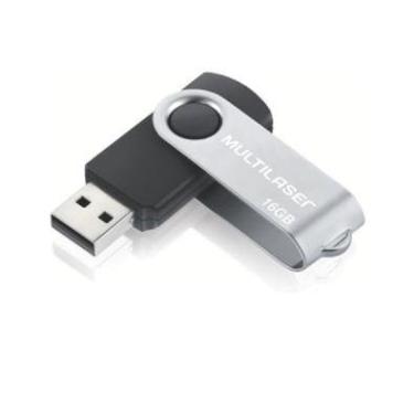 Imagem de Pendrive Multi Twist Pd588bu 16gb 2.0 Preto/prateado