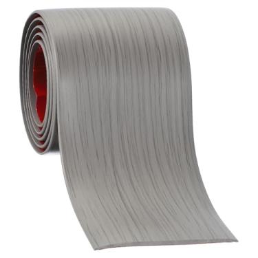 Imagem de PATIKIL Faixa de transição de piso autoadesiva 7,6 cm x 3,3 pés, divisor plano de piso laminado de vinil para unir lacunas de piso portas cobertura de carpete azulejos cinza grão de madeira