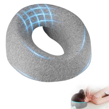 Imagem de HoMove Travesseiro virado para baixo, apoio de cabeça de massagem para cama, suporte de rosto para dormir no estômago, pessoas com sono propenso, recuperação pós-cirurgia ocular, travesseiro de