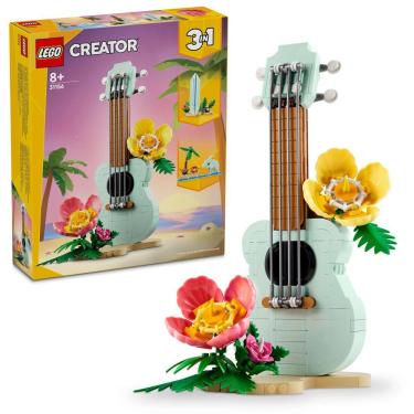 Imagem de Ukulele tropical 3 em 1 de brinquedo LEGO Creator 31156 para crianças a partir de 8 anos
