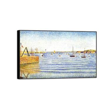 Imagem de BMZFYBS Pintura famosa de arte de parede em tela para decoração de casa - Porta 2 - Pôster de moldura preta e impressões para sala de estar 20 x 30 cm 8 x 12 pol