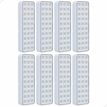 Imagem de Luminária de Emergência Recarregável com 30 LEDs 110v e 220v Portátil para Iluminação Segura (8)