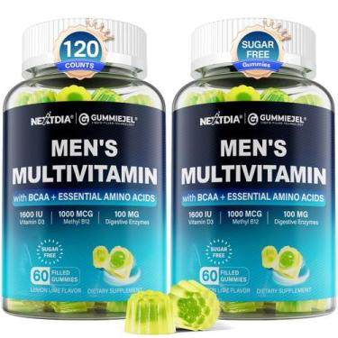Imagem de Gomas multivitamínicas Nextdia para homens com BCAA, zinco, cálcio 120