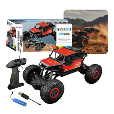 Imagem de Carrinho Controle Remoto Monster Recarregavel Carro Brinquedo Infantil Infantil Off Road 4x4 Kizumba (Vermelho)