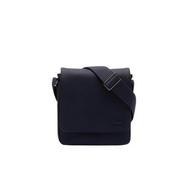Imagem de Lacoste Bolsa clássica com aba cruzada, Azul-escuro, One Size
