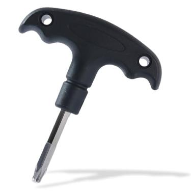 Imagem de MCSDFN Ferramenta de chave de golfe com alça de plástico, chave de torque de golfe de aço inoxidável, ferramenta de ajuste de cabeça de golfe para adaptador de eixo de motorista de clube, torque, T20