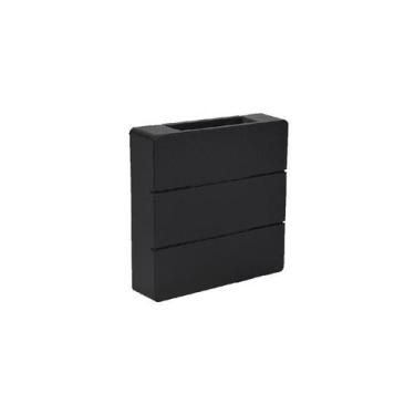 Imagem de Arandela Blumenau Clean Led Aletada 6W Bivolt 3000K, Preto
