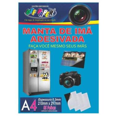 Imagem de Folha imantada adesiva 5 fls 0.3mm Off Paper