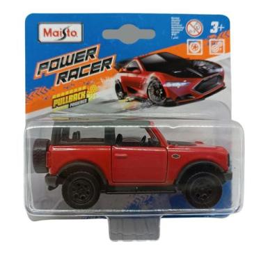 Imagem de Miniatura Carro Power Racer Ford Bronco 1/43 Vermelho Maisto 25001