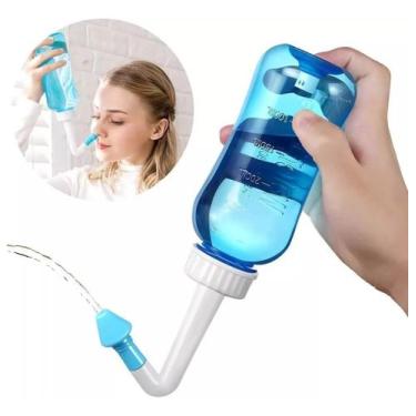 Imagem de Sinusite Higienizador Ducha Nasal Lavador Lavagem - 300ml - SUPERMEDY