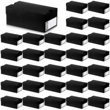 Imagem de Fullhawl 30 conjuntos de mini caixas de presente para lembrancinhas de festa, 10 x 5,8 x 5 cm, caixa de tênis pequena com etiqueta editável, tema esportivo, recipientes de presente de festa de Natal