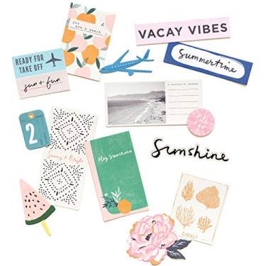 Imagem de Crate Paper SUNNY DAYS EFEMERA Cortes de matriz, cartolina e acetato