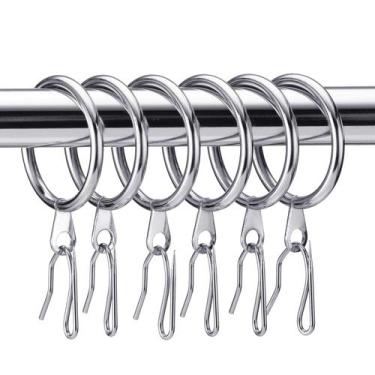 Imagem de Anéis de cortina Hotop Metal Drapery 32 mm de diâmetro interior