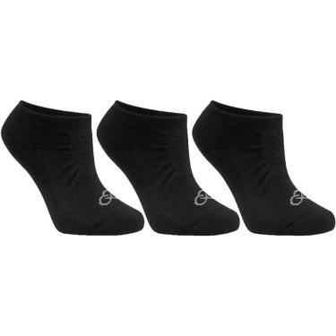 Imagem de Meia Olympikus Cano Invisível Esportiva Atoalhada Kit 3 Pares Masculina