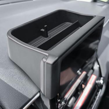 Imagem de RUNROAD Bandeja organizadora de painel compatível com acessórios Toyota Corolla 2019-2025 e Corolla Cross 2022-2025, caixa de armazenamento de painel atrás da tela (serve apenas para tela sensível ao