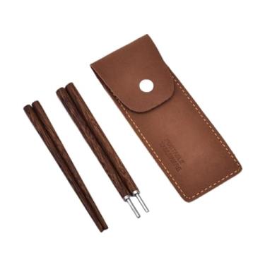 Imagem de Ｂｅｓｇａ Hashis com Bolsa de Transporte, Hashis de Madeira Reutilizáveis ​​e Multiuso, Talheres Portáteis para, Viagem para Casa.