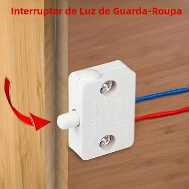 Imagem de Interruptor De Luz Automático Para Armário De Roupa Controle Doméstico