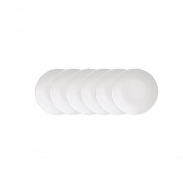 Imagem de Conjunto De Pratos Sobremesa Tramontina Leonora Em Porcelana 19cm 06 Peças