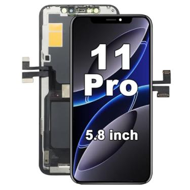 Imagem de Tela de substituição para iPhone 11 Pro de 5,8 polegadas, LCD 3D Touch Display Digitalizador com ferramentas de reparo - Modelo A2160, A2217, A2215 (sem ferramenta - para iPhone 11 Pro)