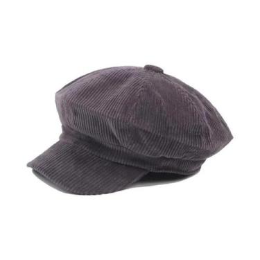 Imagem de Boina Vintage Feminina Estilo Newsboy, Chapéu Octogonal Para Outono E 