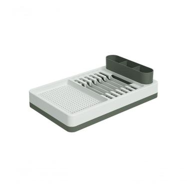 Imagem de Escorredor Louças 6 Pratos Plástico Verde Amazon E Eco Natural Linha Flora Coza Verde Amazônia Coza