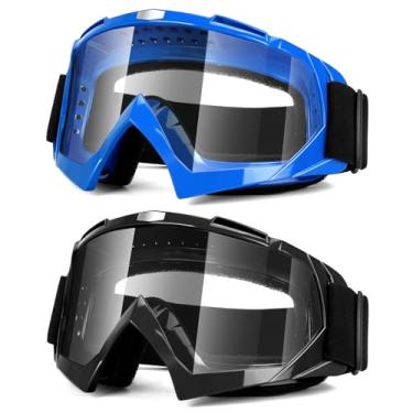 Imagem de Óculos de motocicleta e motocross, óculos de corrida de esqui, óculos de corrida de esqui, óculos de airsoft militares, esportes ao ar livre, airsoft, tático, antiembaçamento, caça, ciclismo, preto e