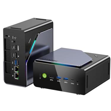 Imagem de GMKtec Mini PC para jogos AMD Ryzen 7 H 255 (atualizado 8745HS) 32GB DDR5 1TB SSD, Computador Desktop 3XM.2 2280 Expansão, Oculink, Dual NIC 2.5G, HDMI 2.1, USB4 K12