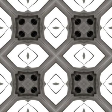 Imagem de Quadro Decorativo com Estampa Kaleidoscopic Tiles Texture 40 x 40 Papel 3 unidades