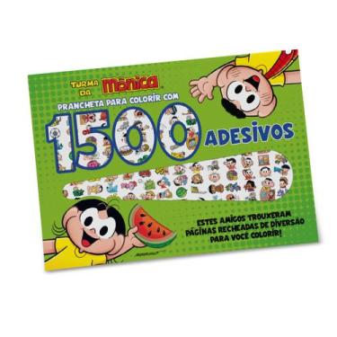 Imagem de Livro - Turma Da Mônica - Prancheta para colorir com 1500 Adesivos