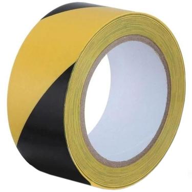 Imagem de Fita de Demarcação 50mm x 30 Metros Zebrada - 0508ZB - KAPAZI