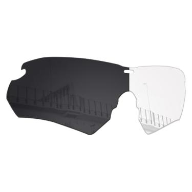 Imagem de Well-aimed Lentes de substituição compatíveis com óculos de sol ESS Crossbow, não polarizadas, cinza eclipse, fotocromáticas, não polarizadas