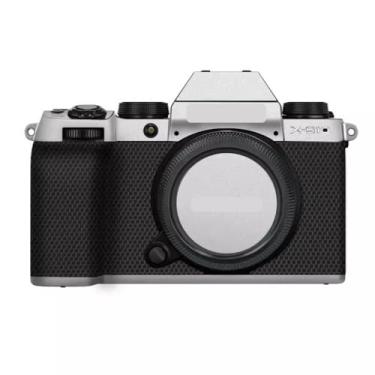 Imagem de X-S10 Adesivo de capa de câmera antiarranhões para FujiFilm X-S10 protetor de película de vinil decoração protetora XS10 (prata fosco)