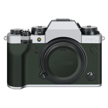 Imagem de X-T4 Adesivo de capa de câmera para FujiFilm X-T4 protetor de câmera película protetora anti-arranhões decoração XT4 (transparente + couro verde)