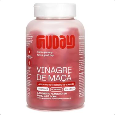 Imagem de guday detox vinagre de maça em gomas 60 unidades 60 gummys sabor maça