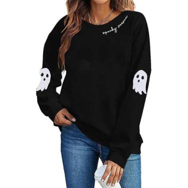 Imagem de Camisola LYEIAO Halloween Sanderson Sisters preta XL