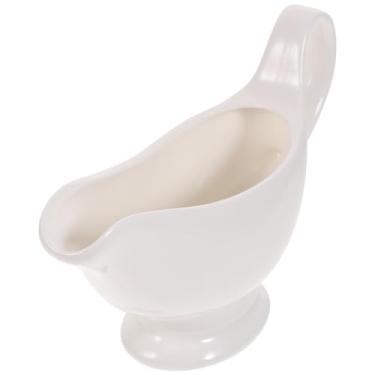 Imagem de SOLUSTRE Molheira de Cerâmica Com 200 Ml, Recipiente para Molho de Cozinha, Molheira de Porcelana Com Bico para Refeições Em Casa