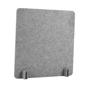 Imagem de IEUDNS Divisória de mesa acústica, divisória de mesa, à prova de som, painel de privacidade vertical, tela protetora para sala de aula, escola, Cinza Claro 40x40 Cm